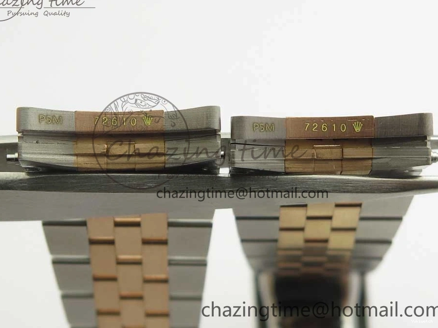 Black 904 36mm Jubilee Wrapped RG Bracelet 116231 GMF SS SS RG DateJust on Dial Diam A2836 Wrapped 0313